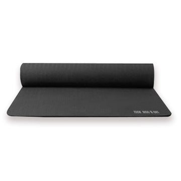 TD® Tapis de yoga Tapis de yoga TPE Tapis d'entraînement antidérapant écologique Équipement de yoga,noir, 183cmX61cm